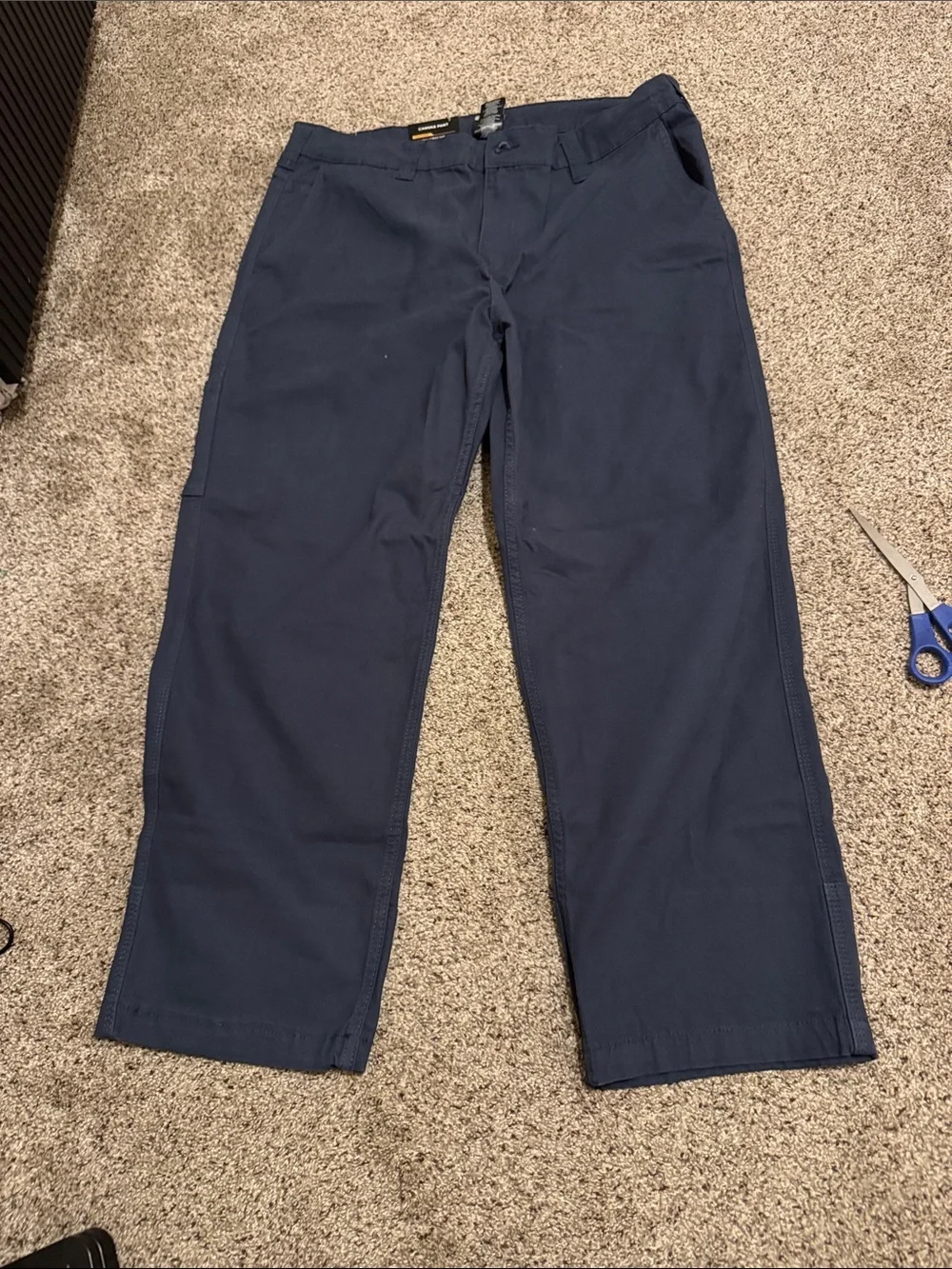 Colorado Clothing Men's Navy Blue Relaxed Fit Canvas Pants size 38x30 (NWT)